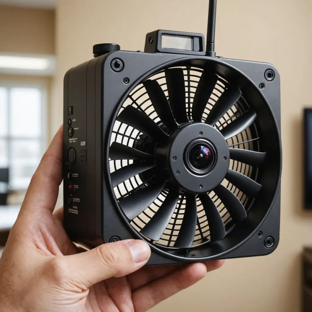 Illustration for Spy Camera in a Fan: Capturing Capabilities