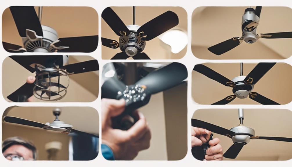 ceiling fan disassembly process