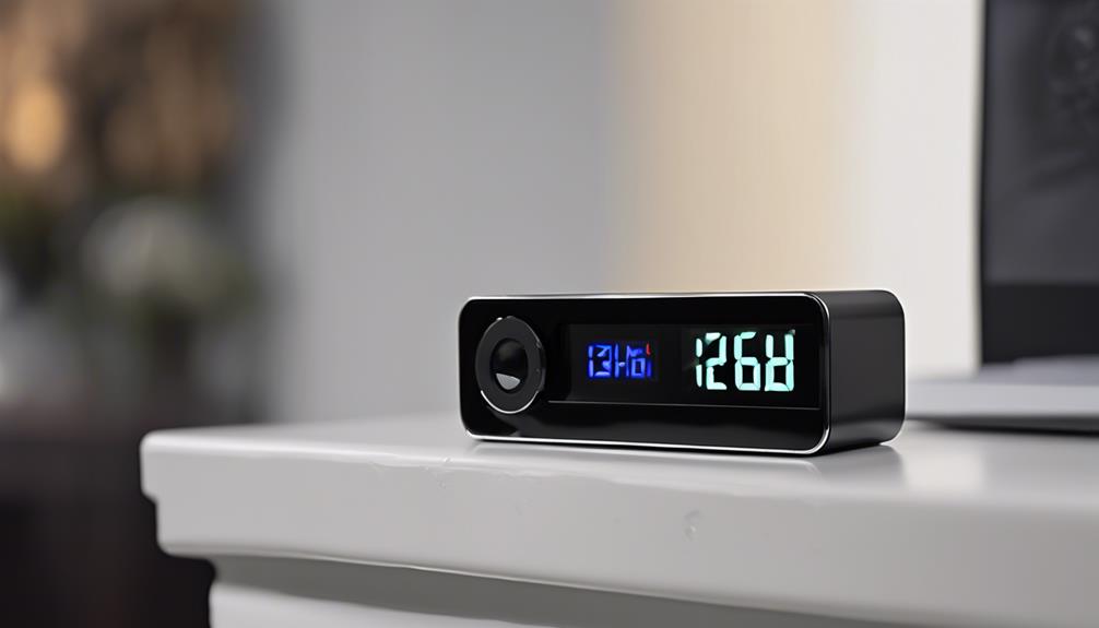 digital clock spy camera