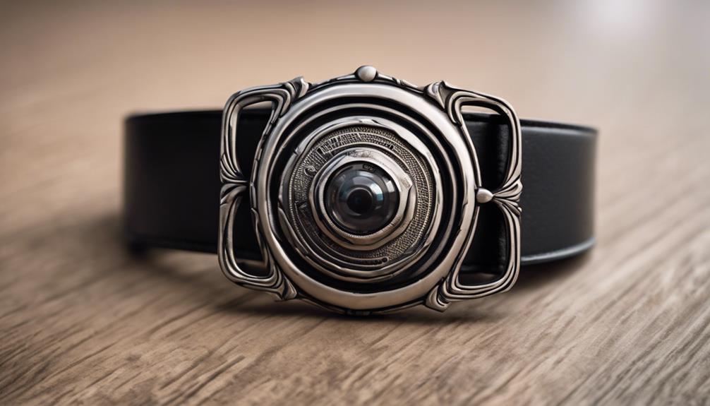 discreet camera in buckle