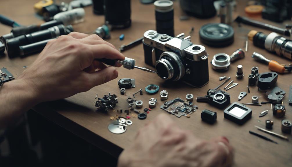 exploring camera disassembly process