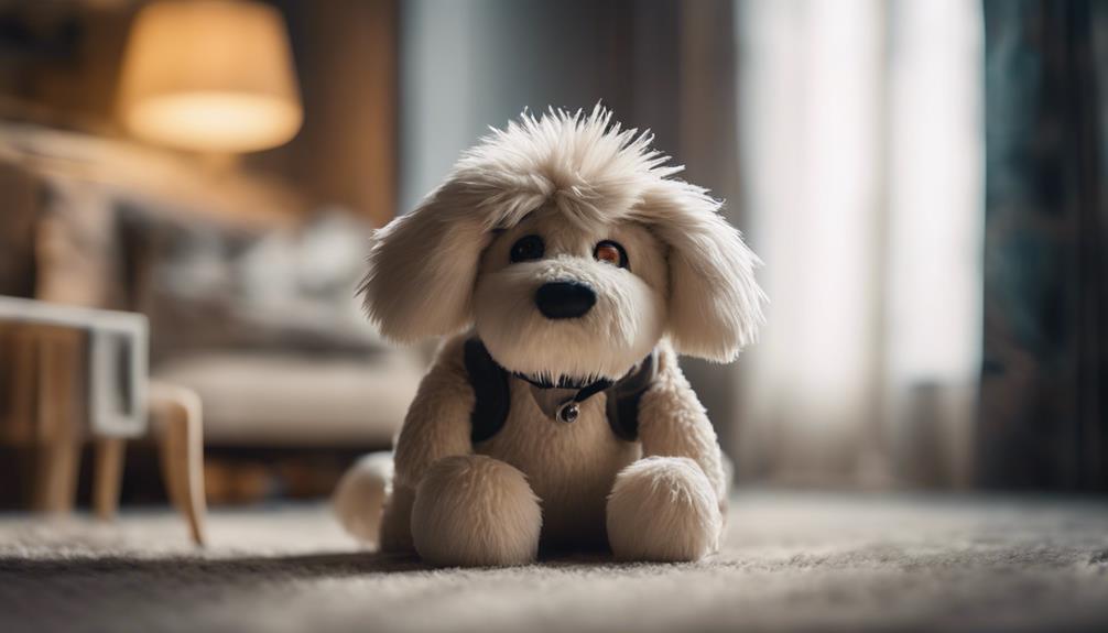 surveillance dog plushie toy