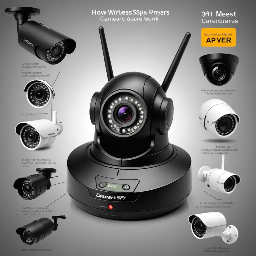 Illustration for How Wireless Spy Cameras Work